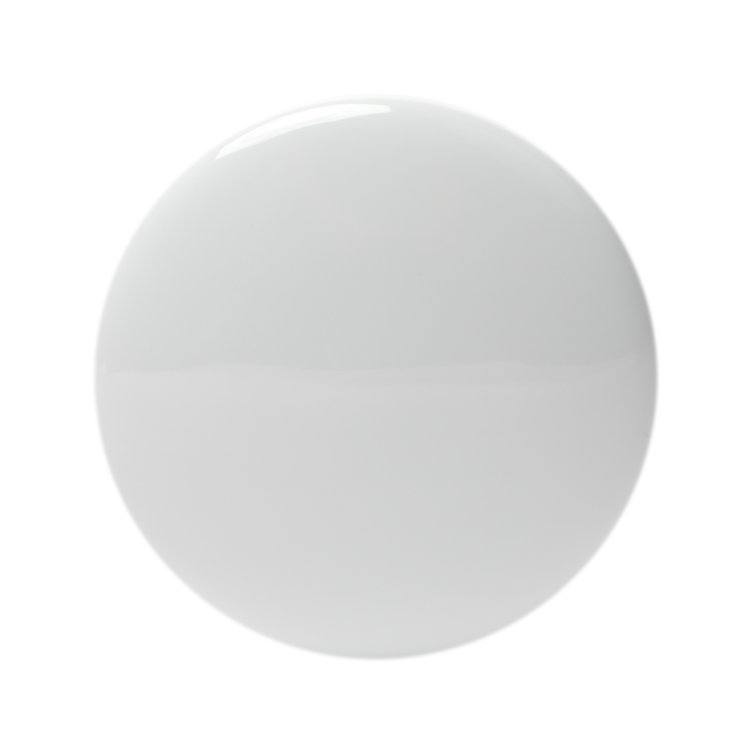 White Ceramic and Brass Mushroom Top Pop Up Drain