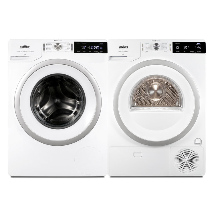 Summit 6.18 Cu. Ft. White Electric Stackable Washer Dryer Set