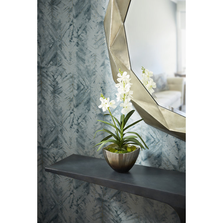 Geometric Faceted Silver Oval Wall Mirror