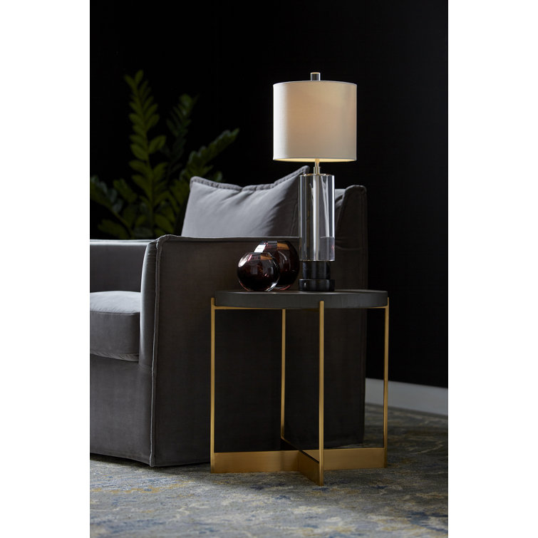 Contemporary Sovente 29" Gray Upholstered Swivel Armchair