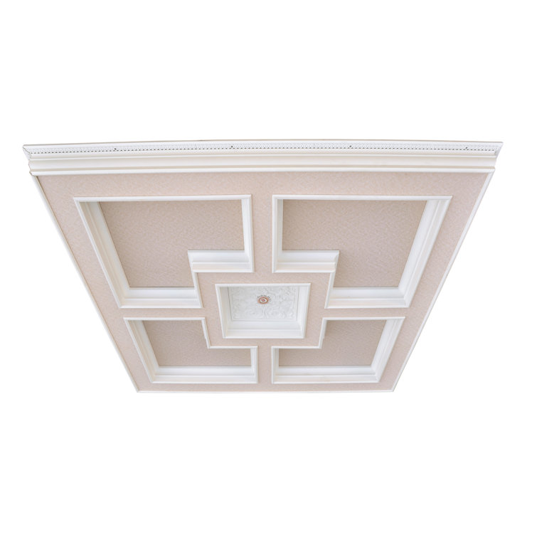 Majestic High Sheen White Polystyrene Square Ceiling Medallion
