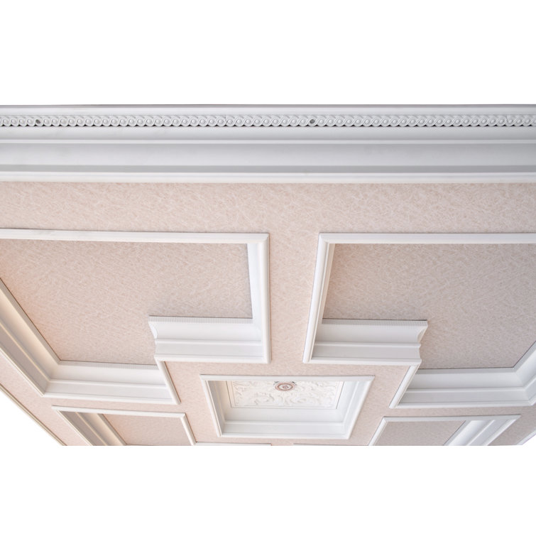 Majestic High Sheen White Polystyrene Square Ceiling Medallion