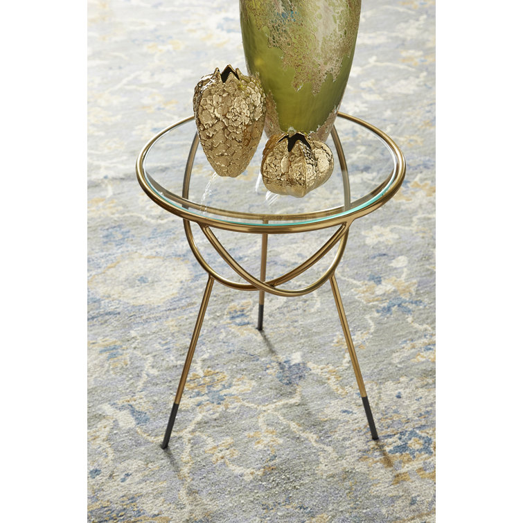 Green Handblown Glass Decorative Table Vase