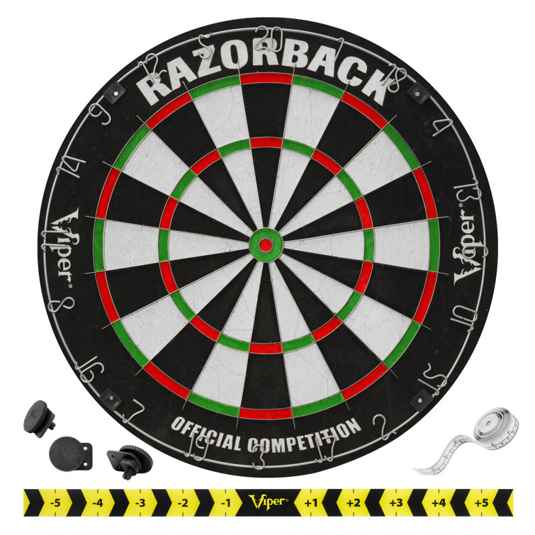 Viper Razorback Bristle Dartboard with Steel Tip Darts and Digital Scoreboard
