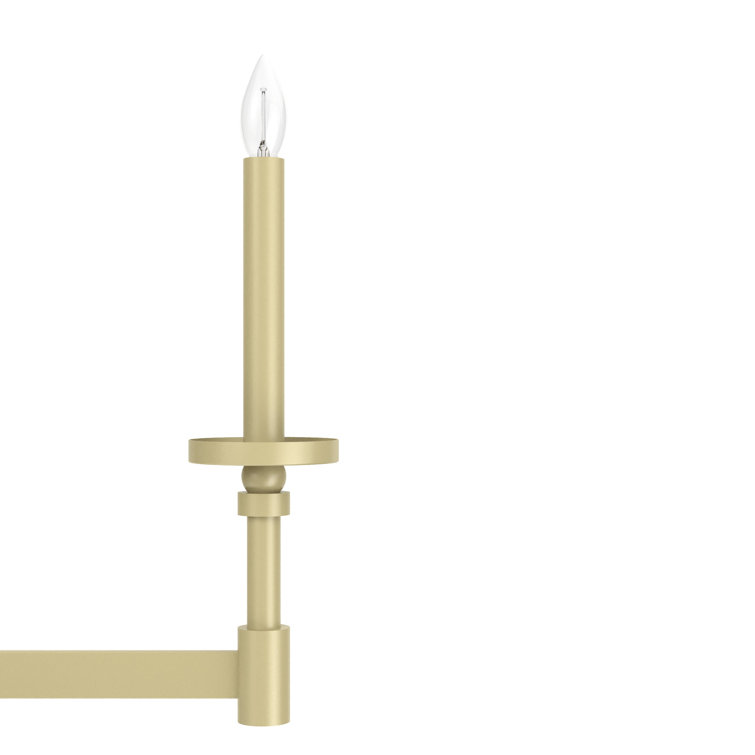 Hunter Briargrove Modern Brass 8-Light Tiered Candle Chandelier