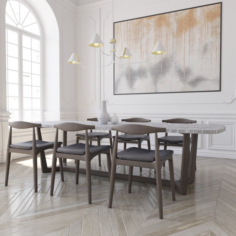Matte White Mid-Century Inspired 4-Light Geometric Chandelier