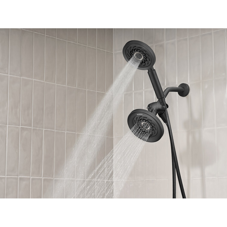 Matte Black Multi-Function Handheld Shower Head with Hose