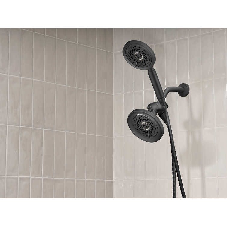 Matte Black Multi-Function Handheld Shower Head with Hose