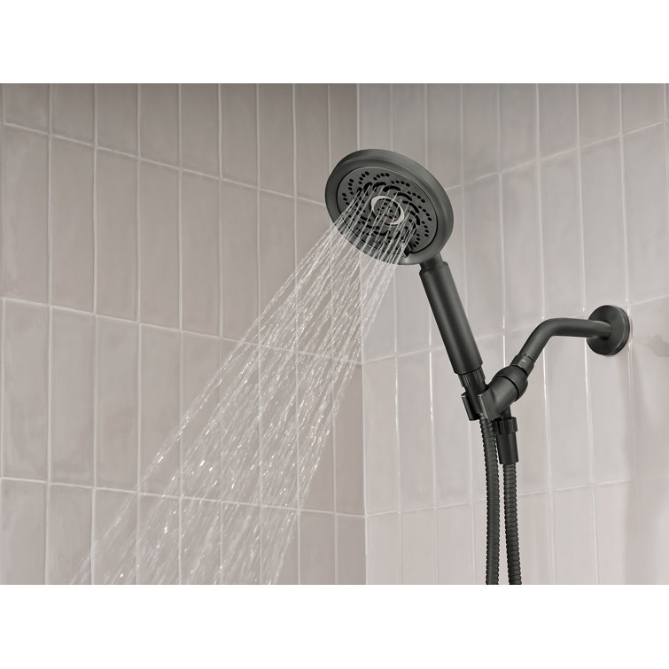 Matte Black Multi-Function Handheld Shower Head with Hose
