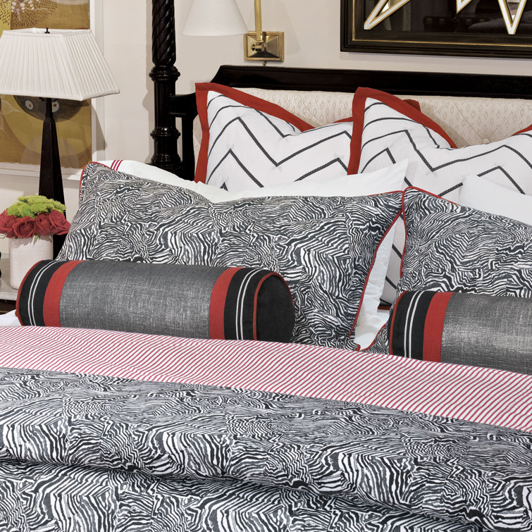Percival Queen Cotton Blend Abstract Duvet Cover Set