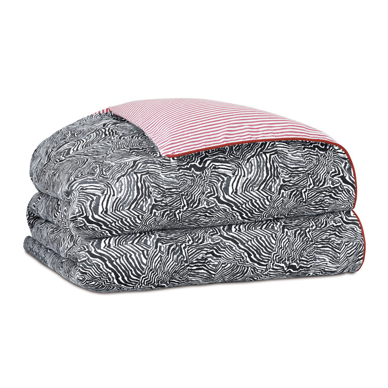 Percival Queen Cotton Blend Abstract Duvet Cover Set