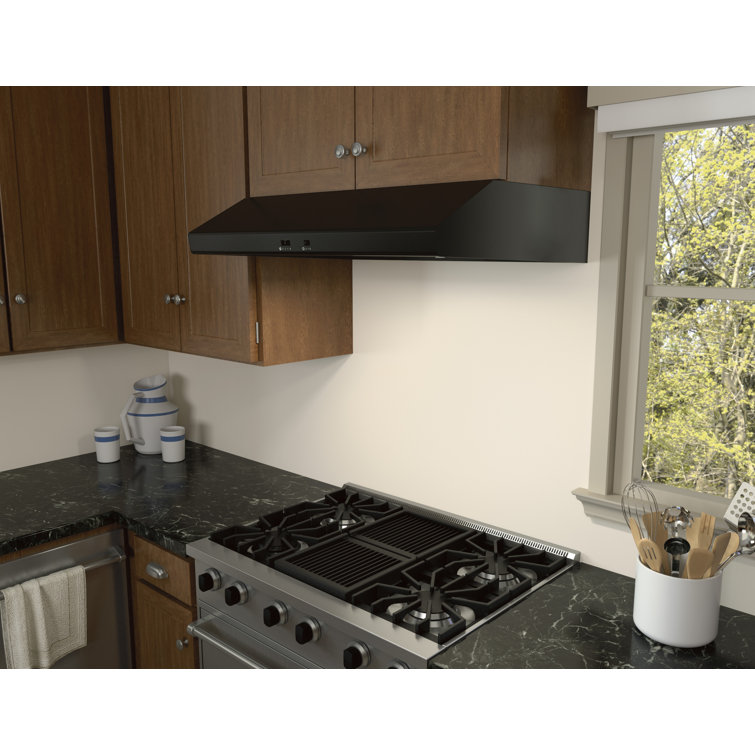 Cyclone 36" Black Stainless Steel Under Cabinet Range Hood