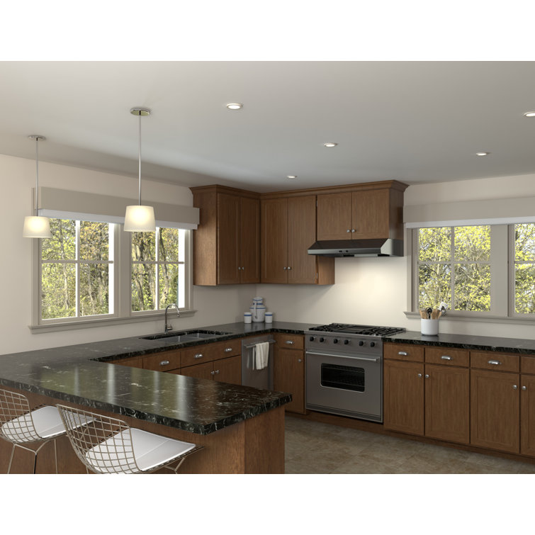 Zephyr 36" Black Stainless Steel Under Cabinet Range Hood