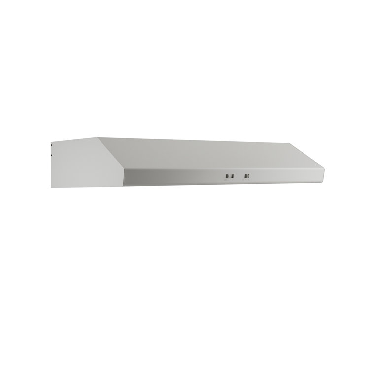 Cyclone 36" White Stainless Steel Under Cabinet Range Hood