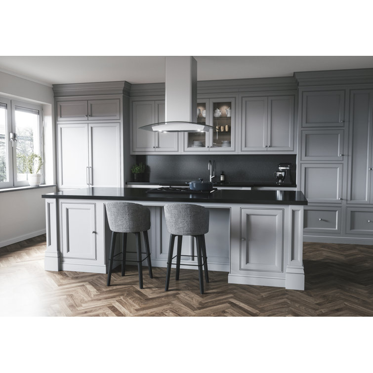 Milano 36" Stainless Steel Convertible Island Range Hood