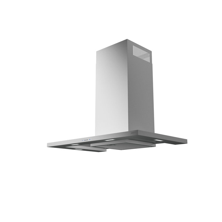 36" Stainless Steel Convertible Wall Mount Range Hood with Charcoal Filter