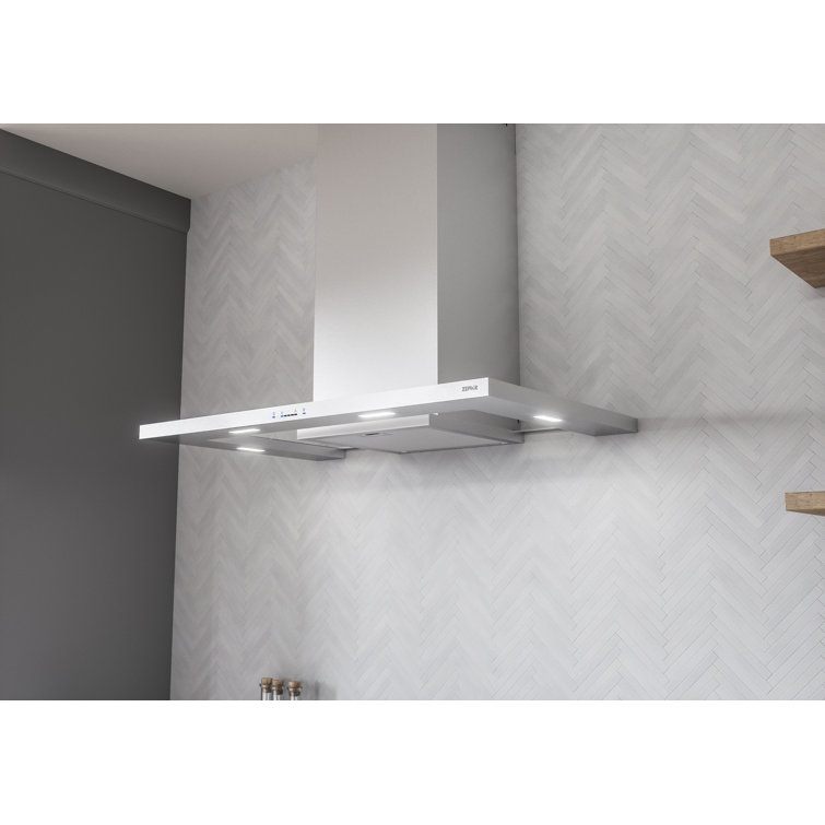 36" Stainless Steel Convertible Wall Mount Range Hood with Charcoal Filter