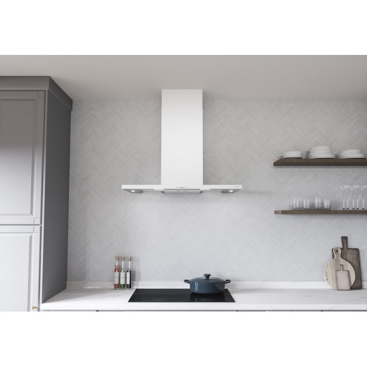 36" Stainless Steel Convertible Wall Mount Range Hood with Charcoal Filter