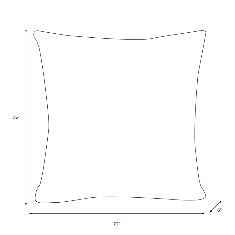 Frolic Citrus 22" Square Polyester Outdoor Throw Pillow
