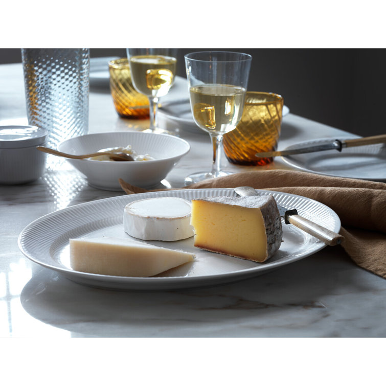 Elegant Winter White Porcelain Dinner Plate, Handcrafted & Microwave-Safe