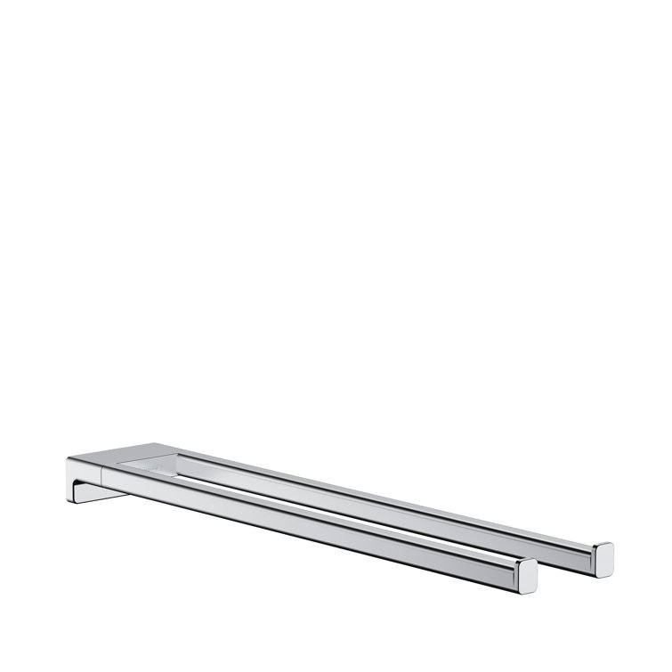 Chrome Wall Mounted Dual Towel Holder