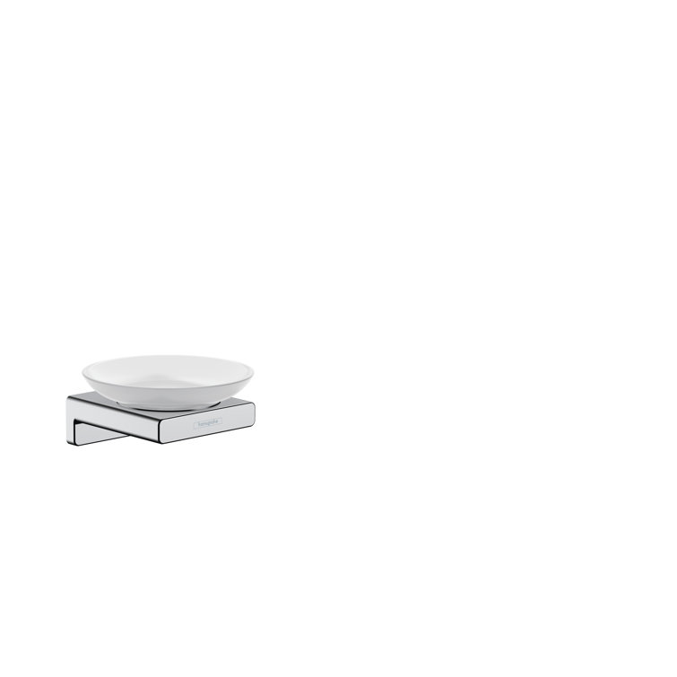 Hansgrohe Chrome Glass Recessed Soap Dish