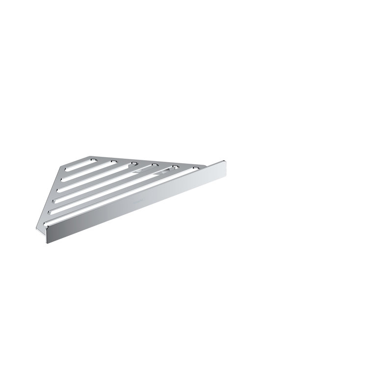 Chrome Metal Wall Mount Corner Shower Basket