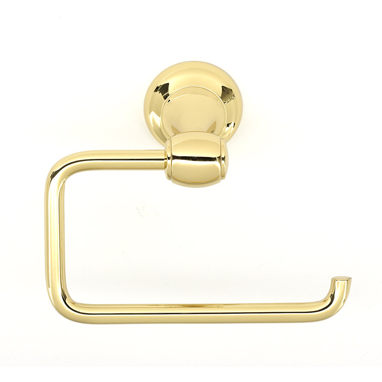 Polished Brass Wall Mounted Toilet Paper Holder