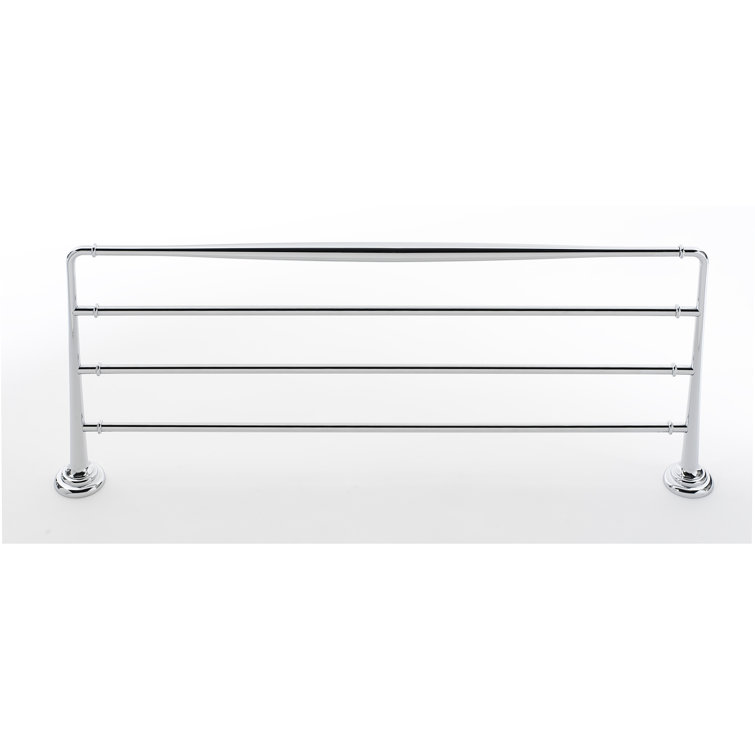 Polished Chrome Wall Mounted Towel Rack