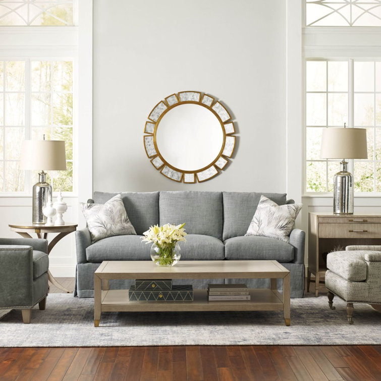 Luna Ash Veneer Rectangular Coffee Table with Lower Shelf
