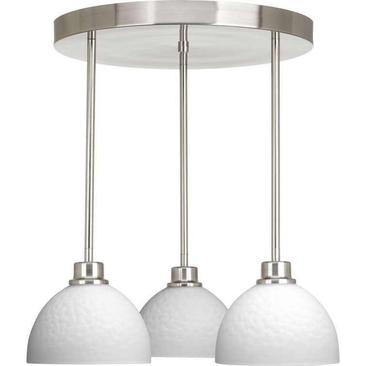 Brushed Nickel Round LED Pendant Canopy