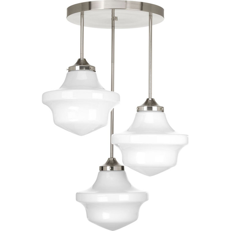 Brushed Nickel Round LED Pendant Canopy
