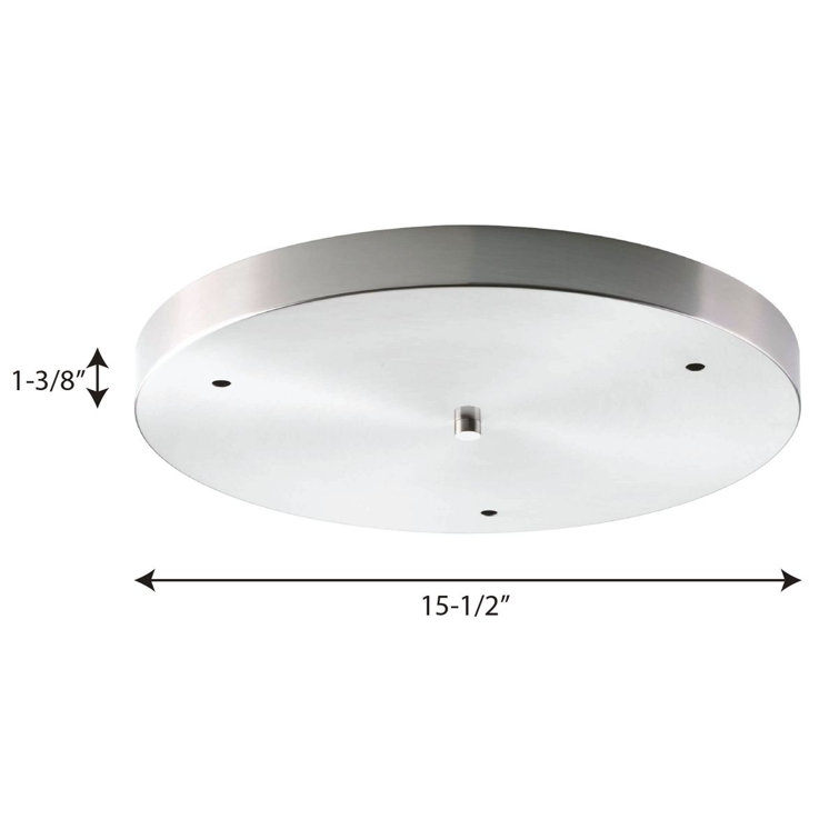 Brushed Nickel Round LED Pendant Canopy