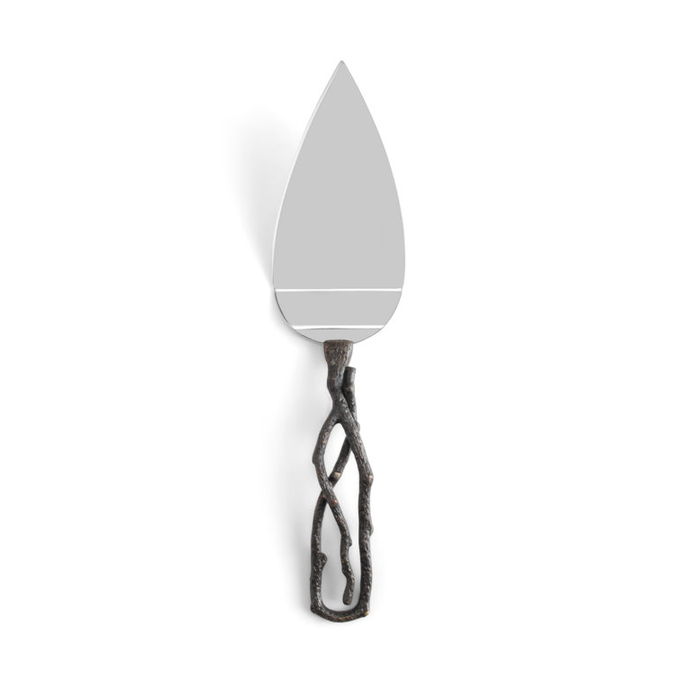 Bronze and Silver Butterfly Ginkgo Cake Server