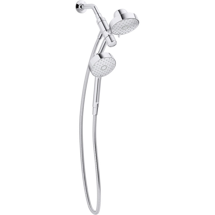 Chrome 2-in-1 Multifunction Handheld and Wall Mounted Shower Head