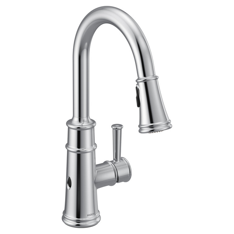 Classic Chrome High-Arc Pulldown Kitchen Faucet with MotionSense