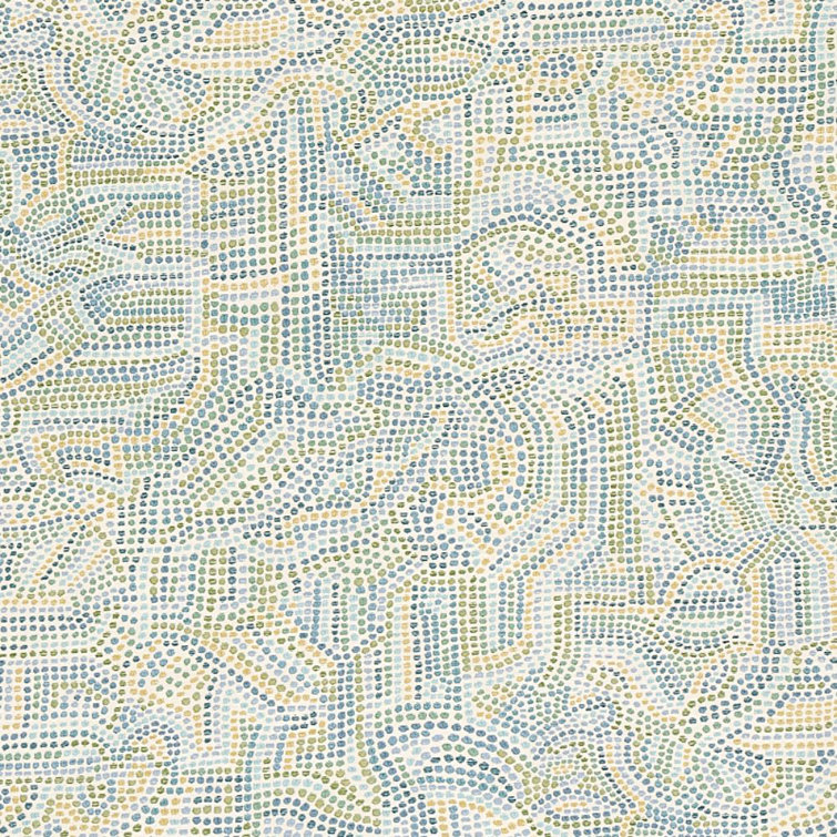 Galina Sky Abstract Mosaic Jacquard Upholstery Fabric