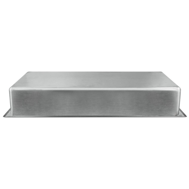 Brushed Stainless Steel Rectangular Shower Niche Shelf