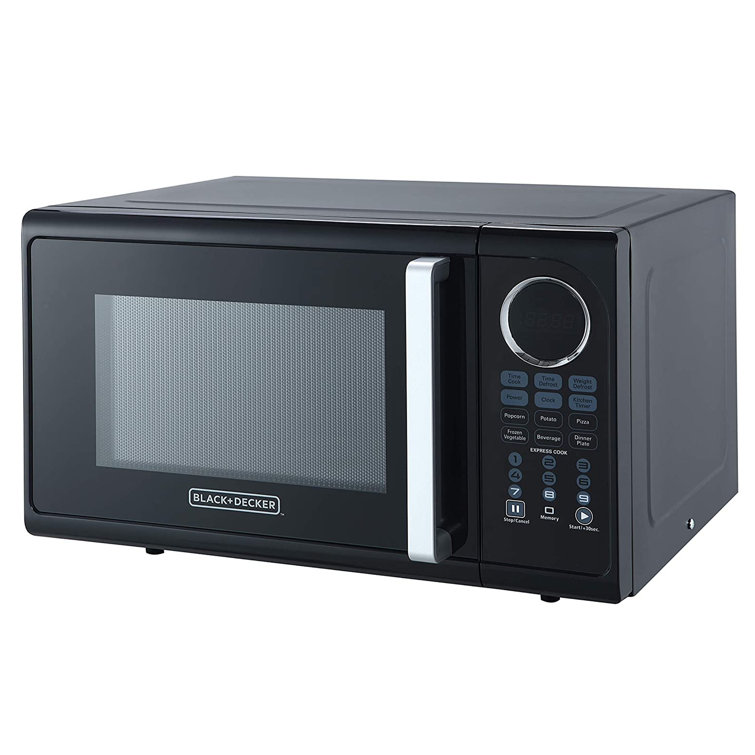 Black 0.9 Cu. Ft. Digital Countertop Microwave with LED Display