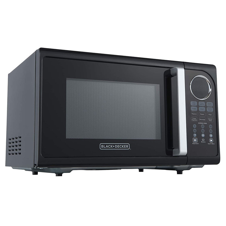Black 0.9 Cu. Ft. Digital Countertop Microwave with LED Display