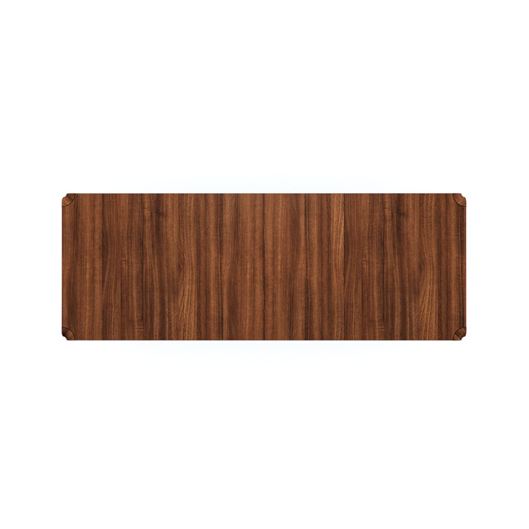 Rich Walnut Extendable Dining Table with Dark Chocolate Accents