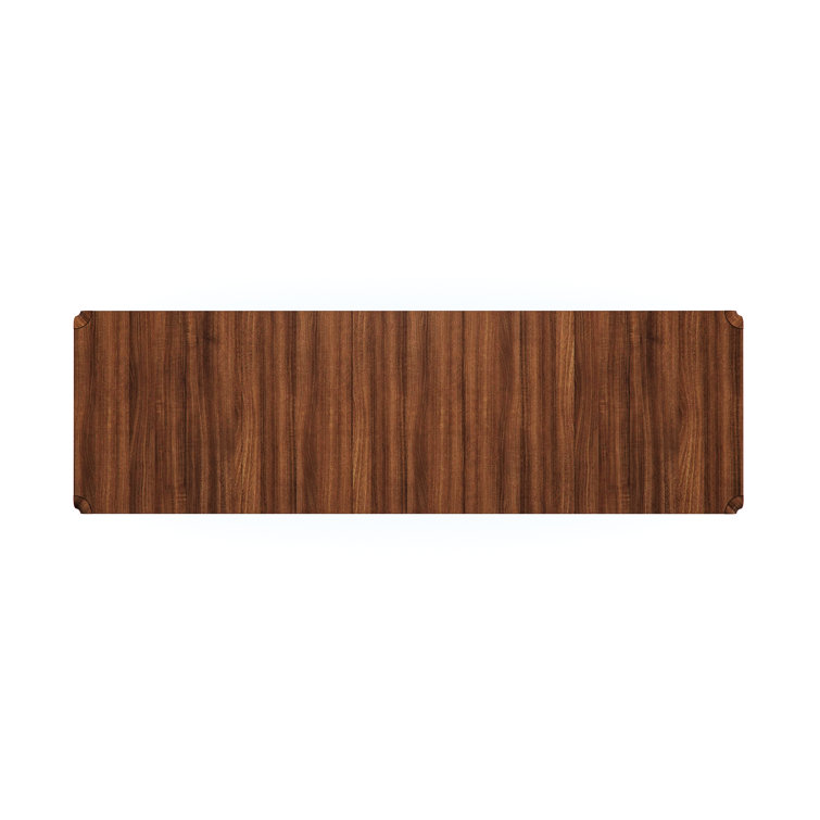 Rich Walnut Extendable Dining Table with Dark Chocolate Accents
