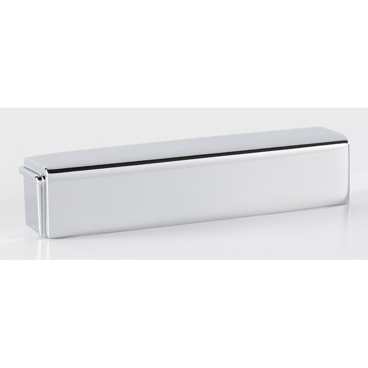 Polished Chrome Modern Cup Pull with Mounting Hardware
