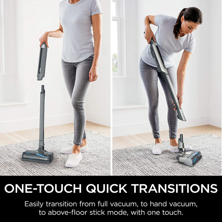 Slate Grey Convertible Cordless Stick Vacuum with HEPA Filter