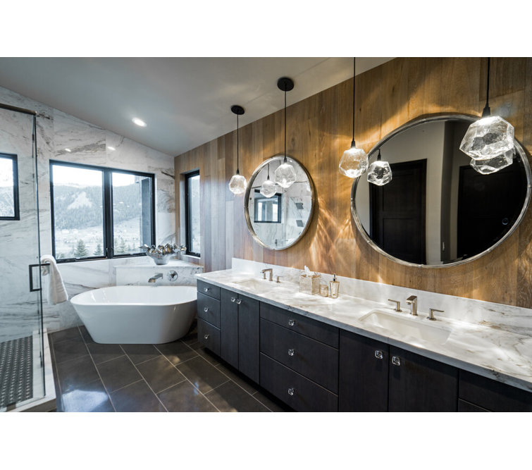 Gem Inspired 8.4" Smoke Glass & Satin Nickel LED Pendant Light