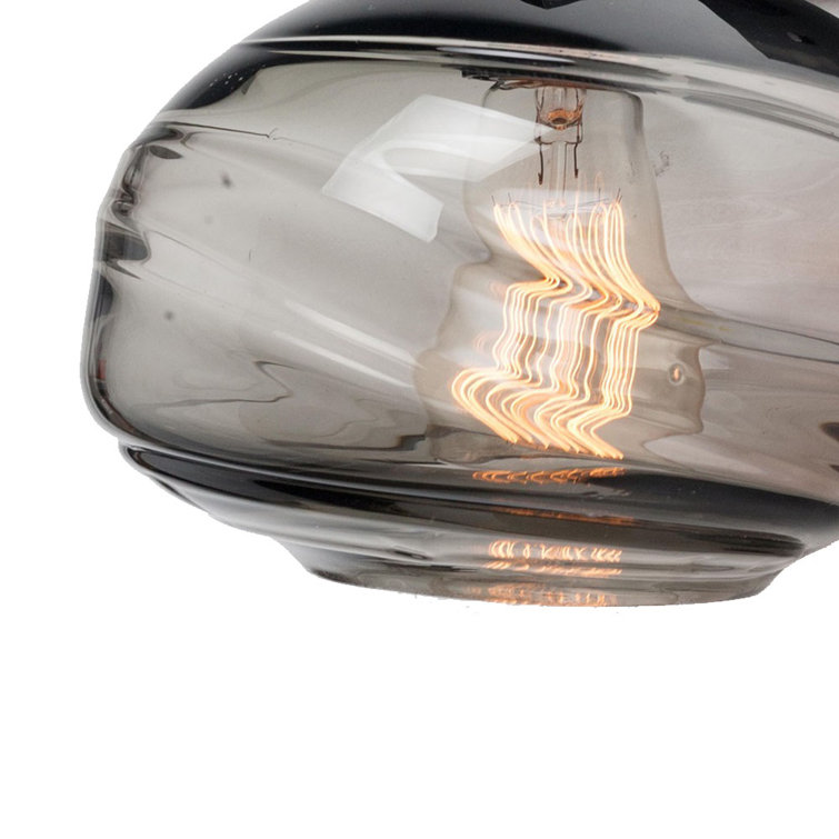 Coppa 9.5" Optic Smoke Glass & Flat Bronze Wall Sconce