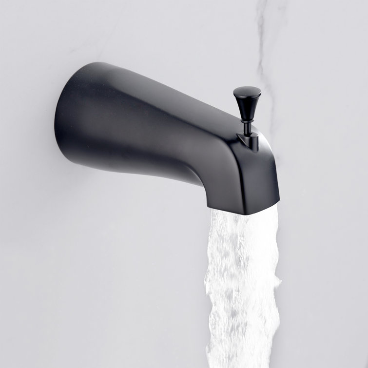 Matte Black Rainfall Wall Mounted Shower Faucet Set