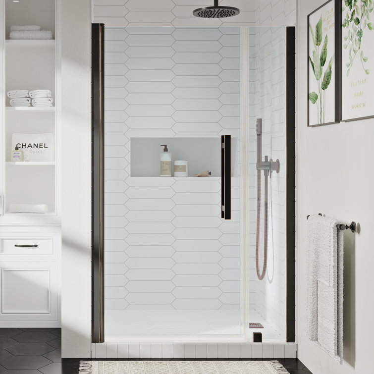 Pasadena 39" x 72" Frameless Shower Kit in Oil Rubbed Bronze