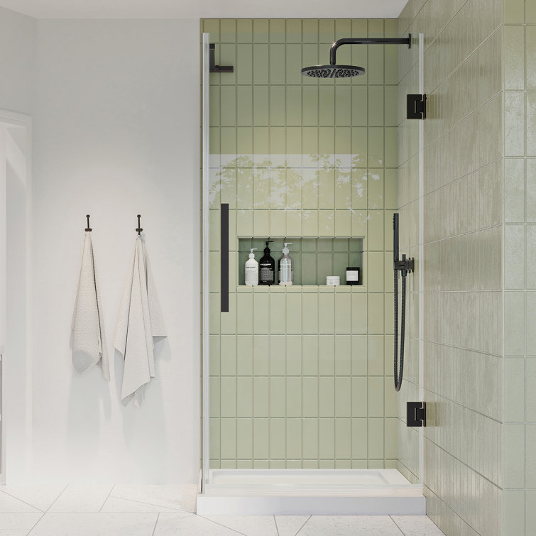 Endless Tampa-Pro 32" Frameless Shower Kit with Oil Rubbed Bronze Finish