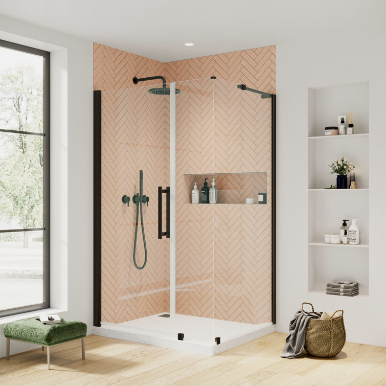 Pasadena 42.52'' W Oil Rubbed Bronze Frameless Shower Kit